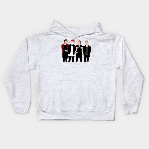 Fanart band Kids Hoodie by SabineHoppakee